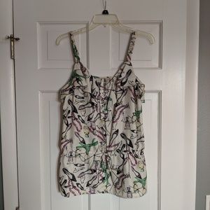 ruffled tank top